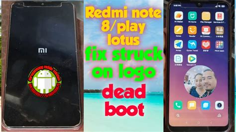 Redmi Note 8 Mi Play Lotus Flash Fix Struck On Logo Boot Loop Dead