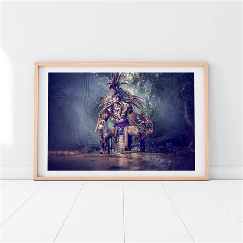 Aztec Art. Aztec Warrior Photography. Aztec Mexico Wall Art