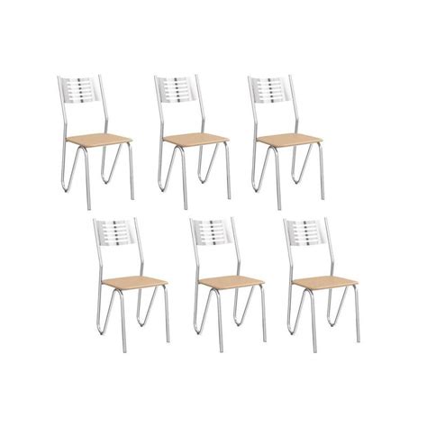 Kit Cadeiras Sala Jantar N Poles C Cr Un Cromada Nude Kappesberg