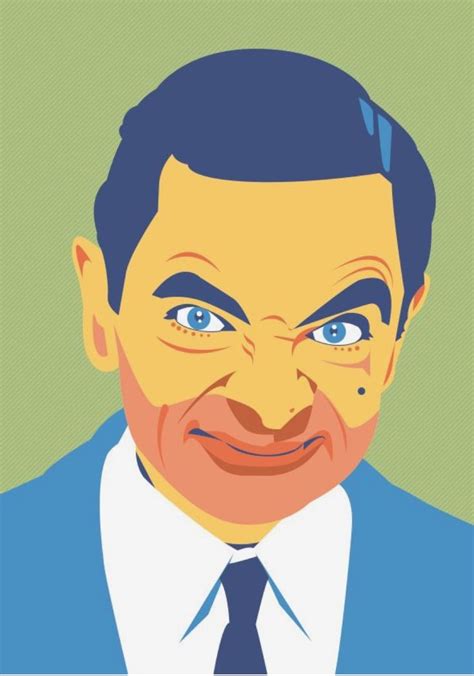 Rowan Atkinson Mr Bean Pop Art Comic Pencil Drawing Images