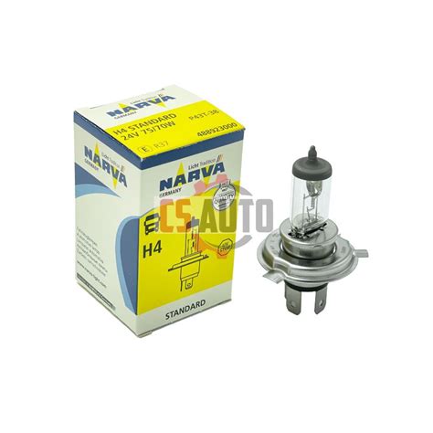 CS Narva Germany 24V H4 Halogen Bulb 3pin P43t 75/70W Head Lamp ...