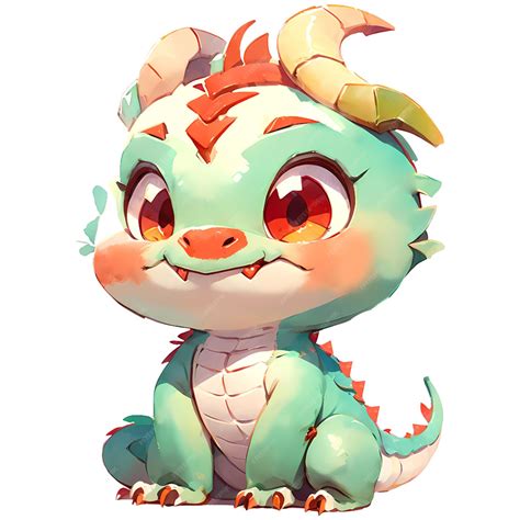 Premium Psd Cartoon Cute Chinese Dragon Zodiac Holding Character