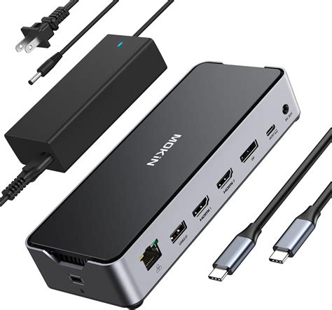 8k Usb C Laptop Docking Stationdocking Station 3 Monitors With 1hdmi 2