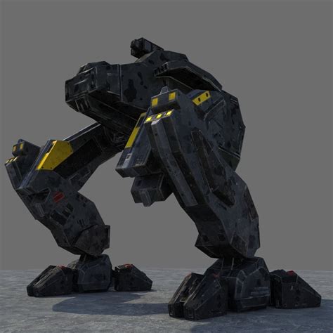 D Model Low Poly Rigged Mech Vr Ar Low Poly Rigged Cgtrader