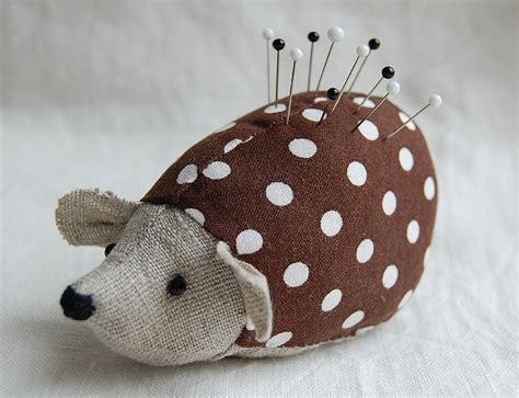 Polkadot Hedgehog Pincushion Pattern Crafts Sewing Projects Pin