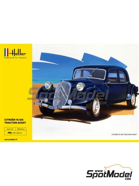 Heller 80799 Car scale model kit 1 8 scale Citroën 15CV Six Traction