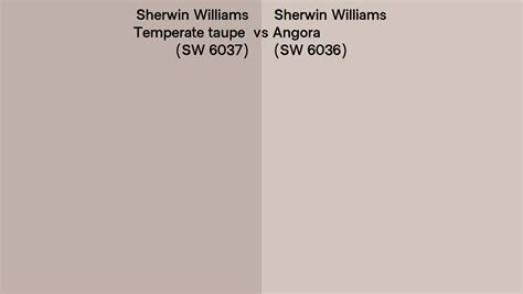 Sherwin Williams Temperate Taupe Vs Angora Side By Side Comparison