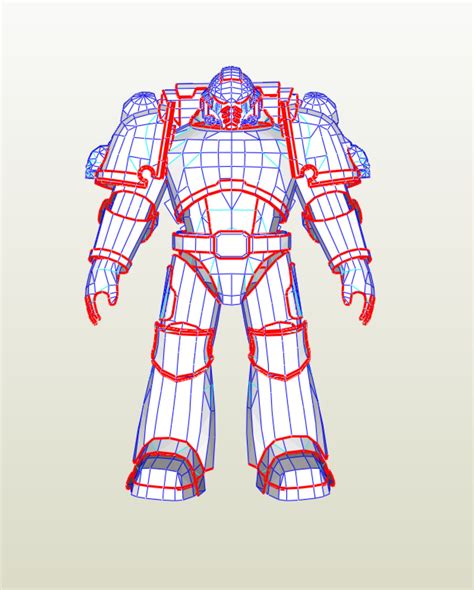 Space Marine Armor Patterns Pepakura Mazprovider