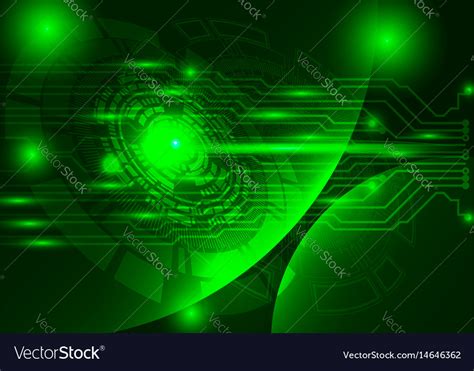 Green technology background abstract digital tech Vector Image