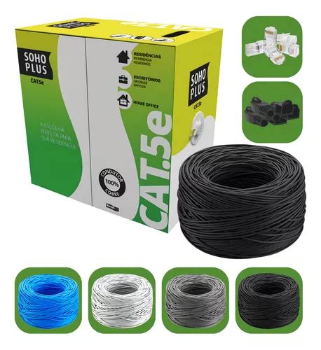 Cabo Rede Furukawa Cat5e Soho Plus 150mt Preto 30 Con Capa MercadoLivre