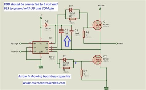 Mosfet Driver Ir2110 Circuit Diagram Ir2110 Circuit Driver B