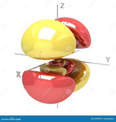 Shape Of The 6dxz M 1 Atomic Orbital On White Background Available