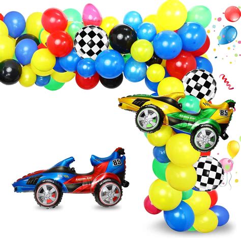 Buy Pcs Racing Car Balloons Arch Garland Kit Decorations With Race