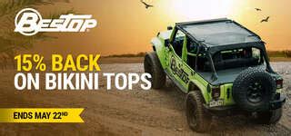 Bestop Sun Bikini Top For 07 18 Jeep Wrangler JK Quadratec