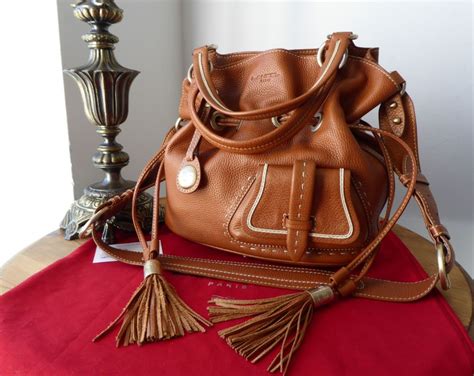 Lancel Premier Flirt De Lancel Bucket Bag In Camel Grained Leather Sold