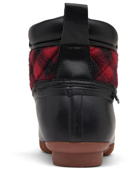 Skechers Womens Pond Good Plaid Duck Boots From Finish Line Macys