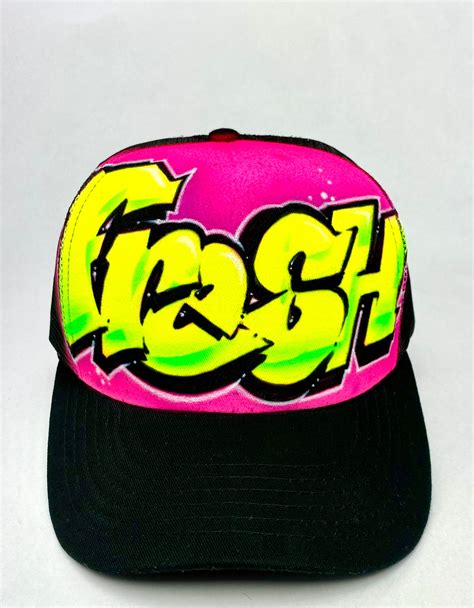 Fresh Prince Style Airbrushed Trucker Hat Airbrushed Trucker - Etsy