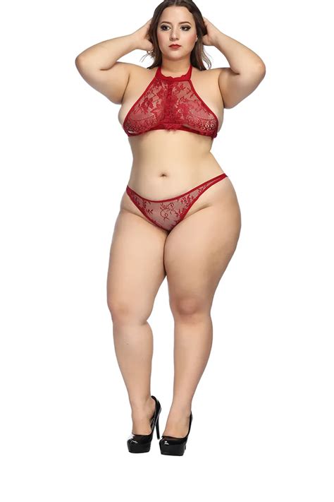 Manufacture Women Plus Size Underwear Lingerie Mature Bralette Set