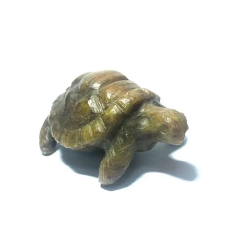 Tortue En Serpentine Du Zimbabwe 10 Sculptures Statues Figurines