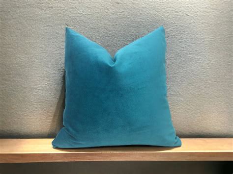 Any Size Turquoise Velvet Pillow Coverteal Velvet Throw Pillowcouch