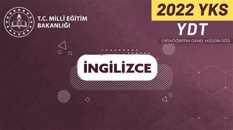 2022 İngilizce YDT YKS Kampı Soru Çözüm 2 Grammar YouTube