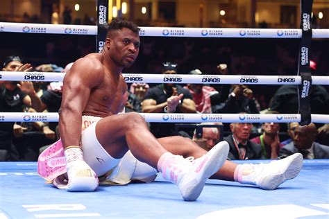 Francis Ngannou Sorry For Brutal Knockout Defeat As Anthony Joshua