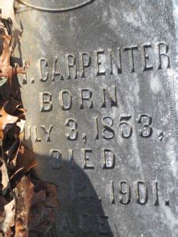 Henry Nathaniel Carpenter 1853 1901 Mémorial Find a Grave