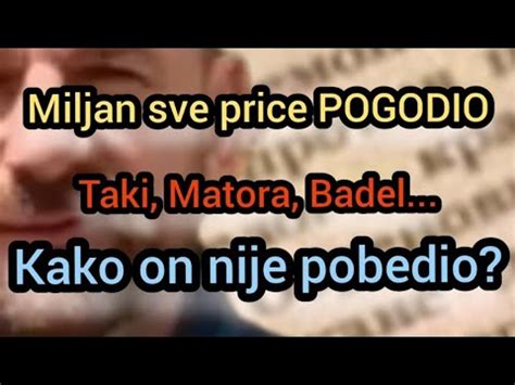 Miljan Vracevic O Rijalitiju Youtube