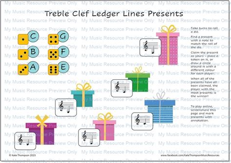 Treble Clef Ledger Lines Presents - My Music Resource