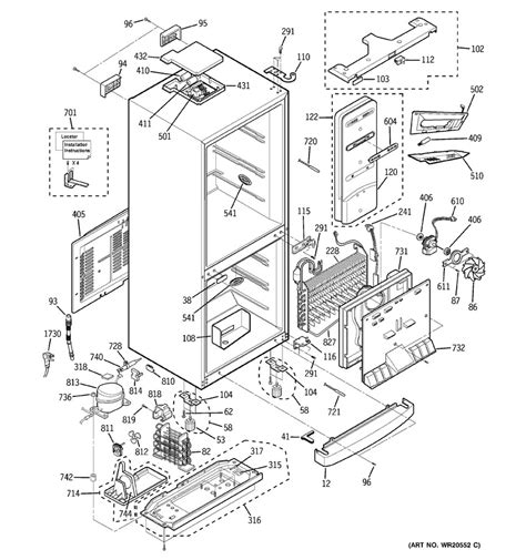 Fridge Ge Refrigerator Parts Diagram | Reviewmotors.co