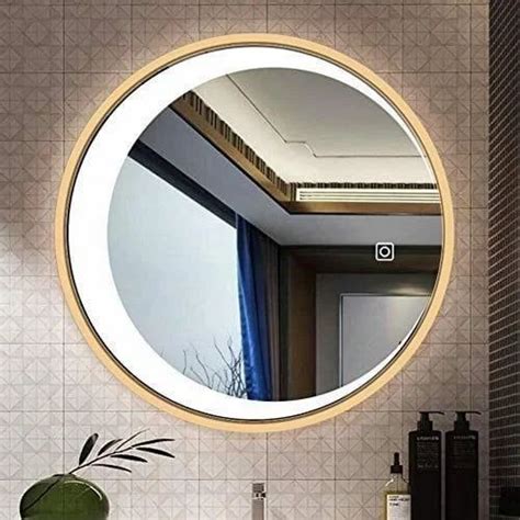 Aluminium Modern Led Mirror Frame, Golden at Rs 4000 in Surat | ID ...