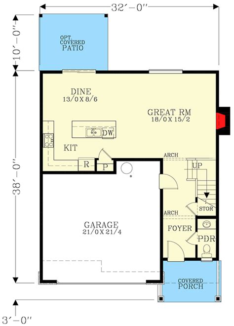 Transitional 2-Story House Plan with Double Garage - 28091J ...