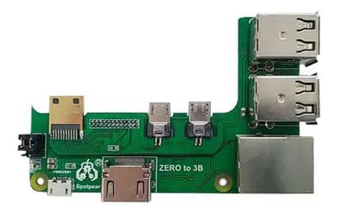 Placa De Expansión Zero To Pi3 Para Raspberry Pi Zero 2w A 3 Cuotas