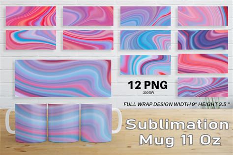 Mug Wrap Sublimation Design Wave Graphic By Artnoy · Creative Fabrica