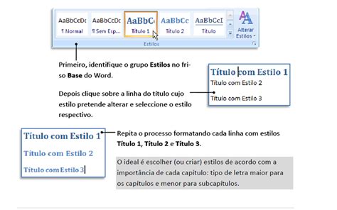 Para Que Serve Os Estilos No Word - Formatação de estilos - Word para Idosos