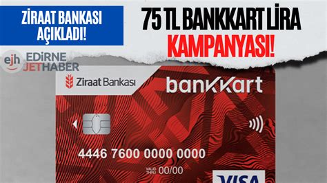 Ziraat Bankası Bankkart Sahiplerine Müjde 75 TL Bankkart Lira Veriliyor