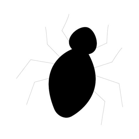 Vector de araña aislado sobre fondo blanco ilustración de víspera de