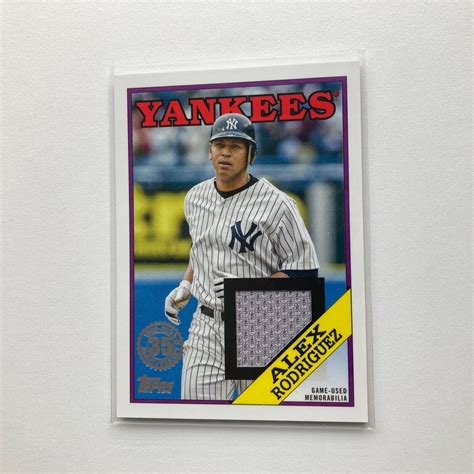 Alex Rodriguez 2023 Topps Series 1 One Baseball 1988 Relic Card 88R AR