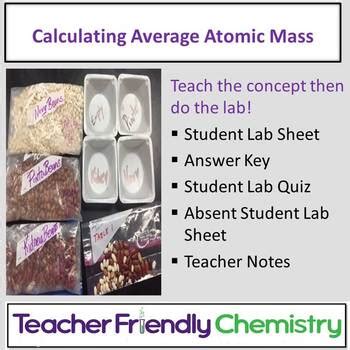 Chemistry Lab Calculating Average Atomic Mass By Teacher Friendly