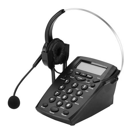 Telpal Corded Call Center Headset Telephone With Dialpad MONORAL