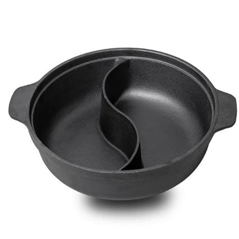 Cast Iron Dual Site Divided Hot Pot Cm Bbq Bro
