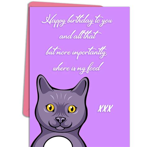 Funny Greedy Cat Birthday eCard | Send a Charity Card : Birthday ...