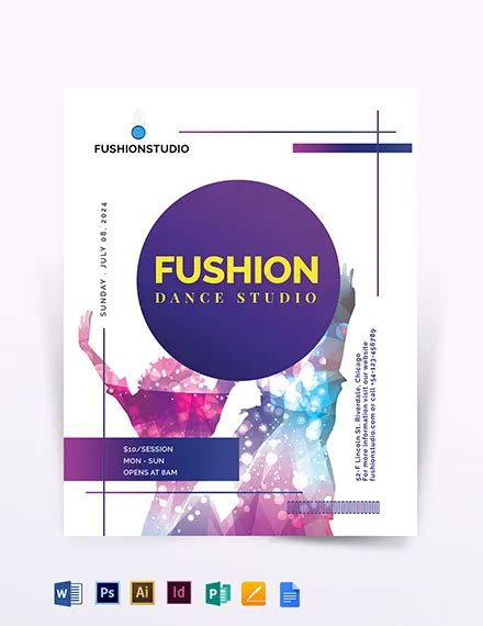 FREE Dance Flyer Template - Download in Word, Google Docs, Illustrator ...