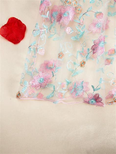 Plus Size Women S Sexy Sheer Mesh Floral Embroidered Lingerie Set Pcs For Sale Australia New