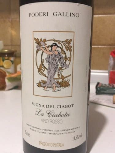 Poderi Gallino Vigna Del Ciabot La Ciabota Rosso Vivino US