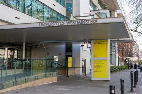 The Entrance And Facade Of A University Of Westminster Campus Site ...