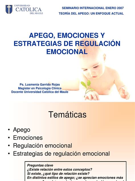 Pdf Apego Regulacion Emocional Dokumen Tips