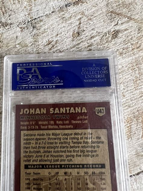 Fleer Tradition Update U Johan Santana Rc For Sale Online