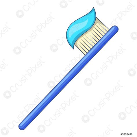 Cepillo De Dientes Con Icono De Pasta De Dientes Estilo Vector De Stock Crushpixel