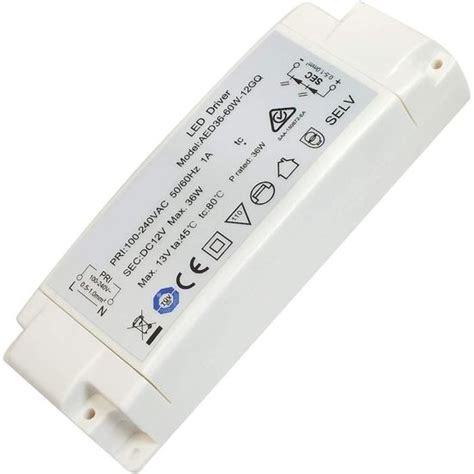 Ampoule Led Transformateur 36W 12V Dcled Driver Ac240V À Dc12V